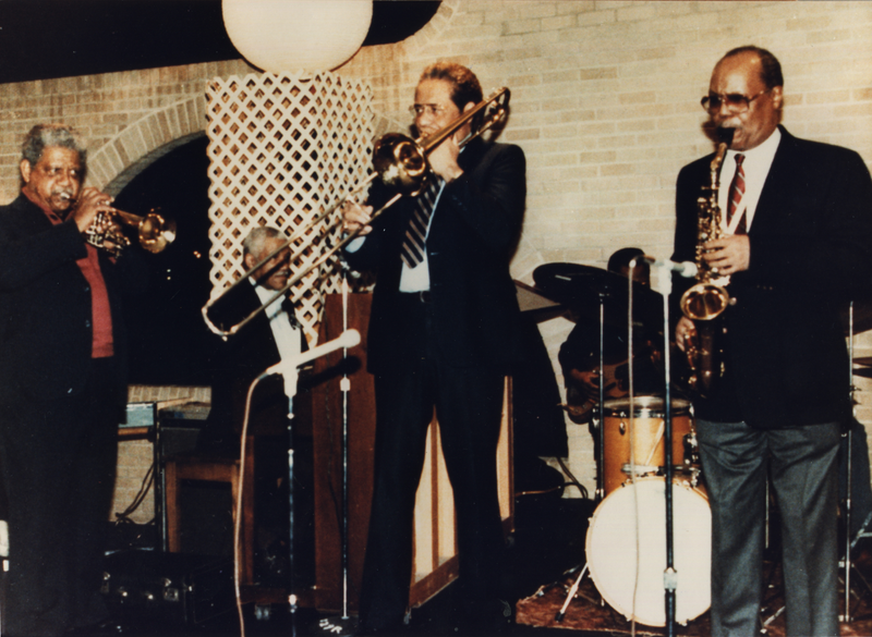 Hal Mitchell, Grover Mitchell and Norris Turney, 1986